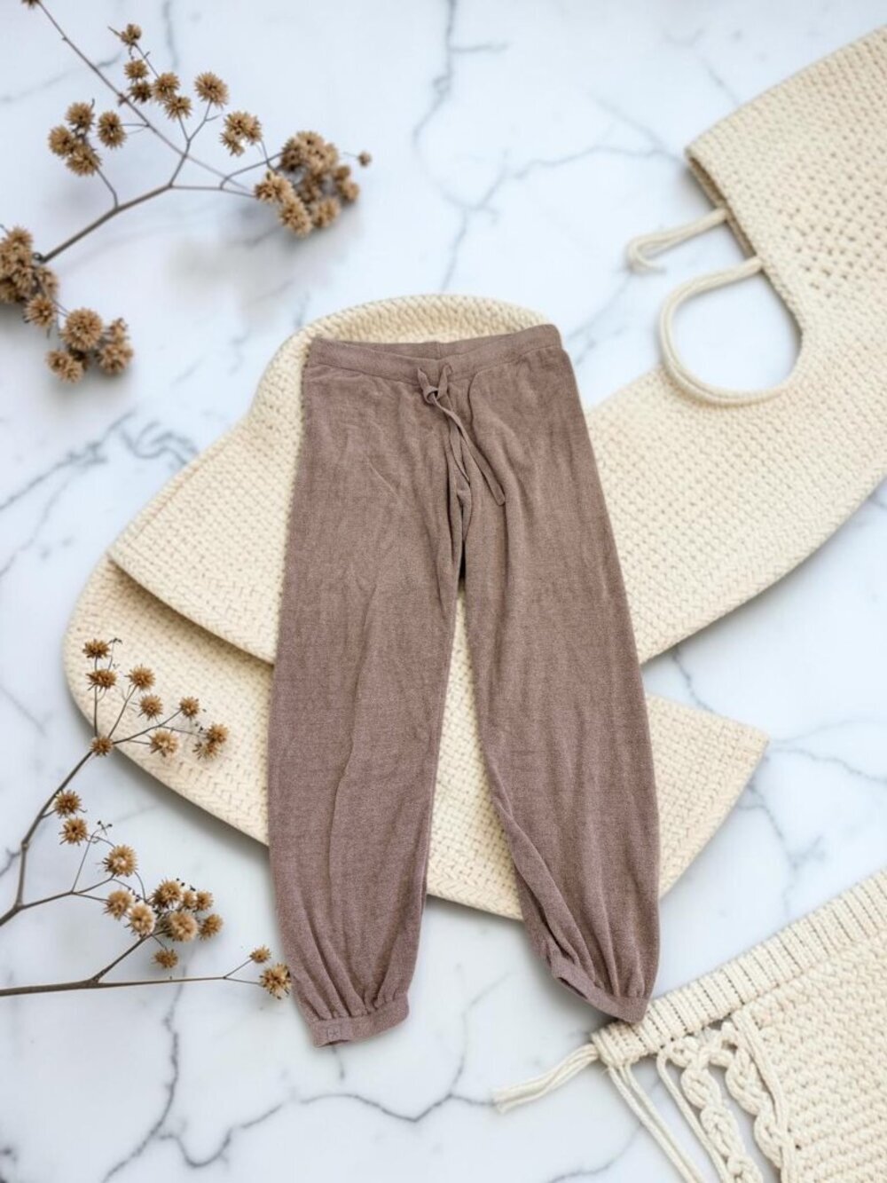 Barefoot Dreams CozyChic Ultra Lite Knit 2 Piece Set Sweatshirt & Joggers M/L? - Picture 5 of 14